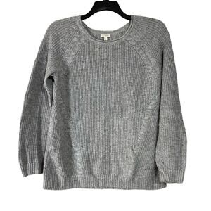 Talbots Women's Gray Rainbow Confetti Chunky Sweater - Size Medium - Cozycore